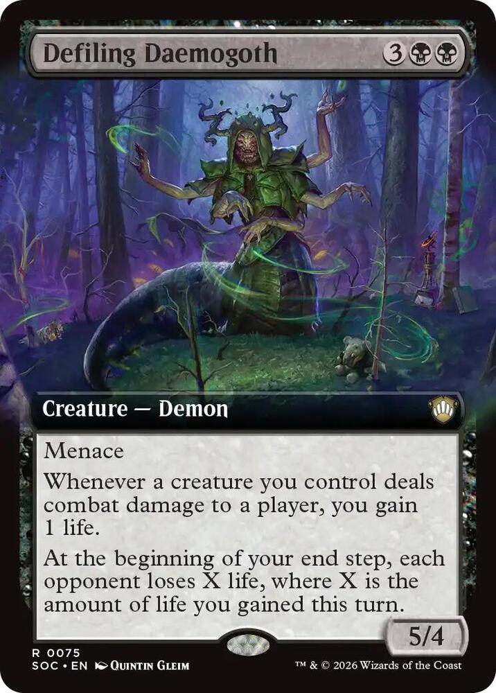 Defiling Daemogoth (Extended Art) card image