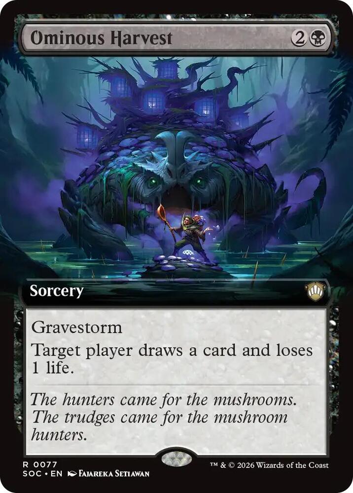 Ominous Harvest (Extended Art) card image