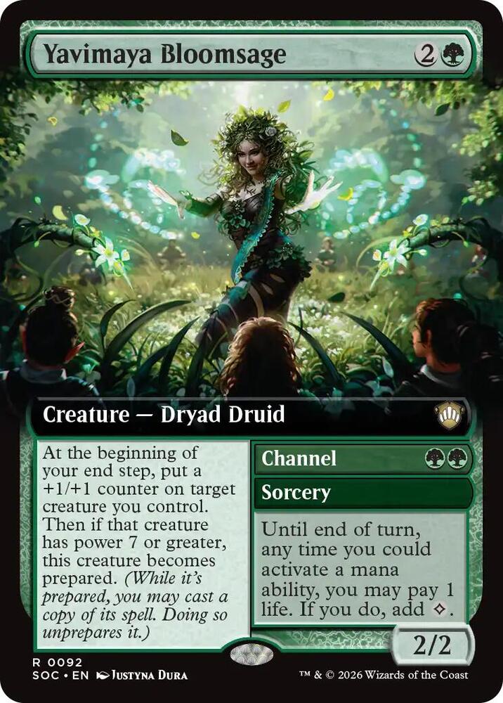 Yavimaya Bloomsage (Extended Art) card image