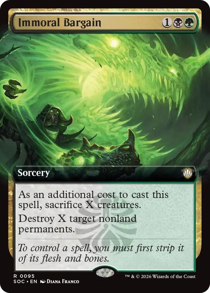 Immoral Bargain (Extended Art) card image