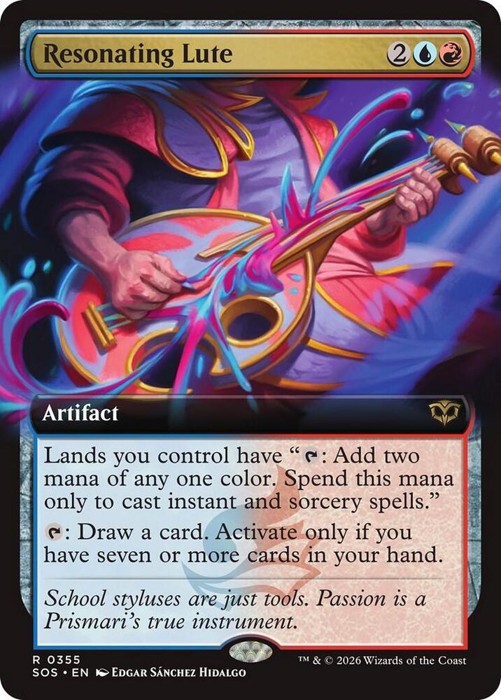 Resonating Lute (Extended Art) card image