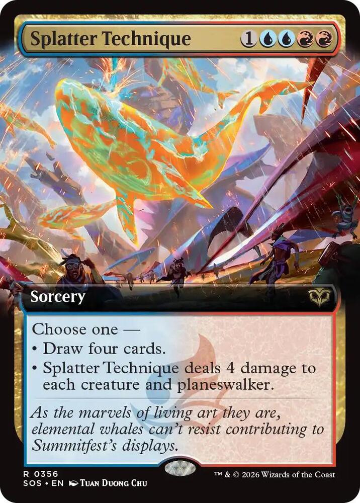 Splatter Technique (Extended Art) card image
