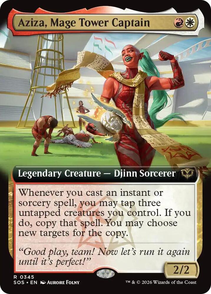 Aziza, Mage Tower Captain (Extended Art) card image