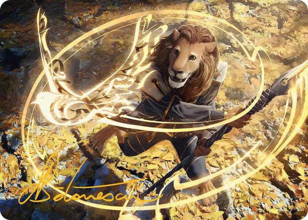 Eager Glyphmage Art Card (Gold-Stamped Signature) card image