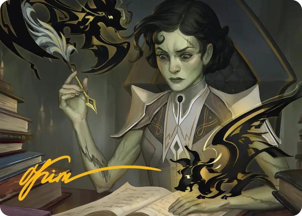 Eternal Student Art Card (Gold-Stamped Signature) card image