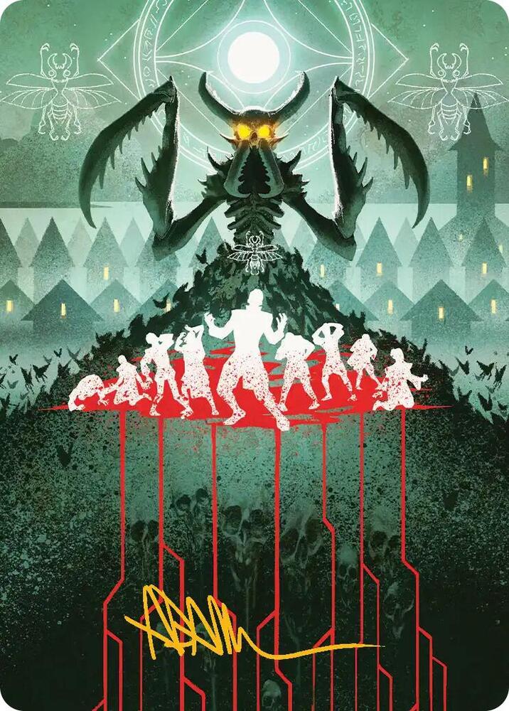 Feed the Swarm Art Card (Gold-Stamped Signature) card image