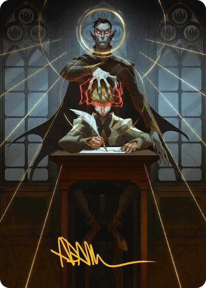 Vampiric Tutor Art Card (Gold-Stamped Signature) card image