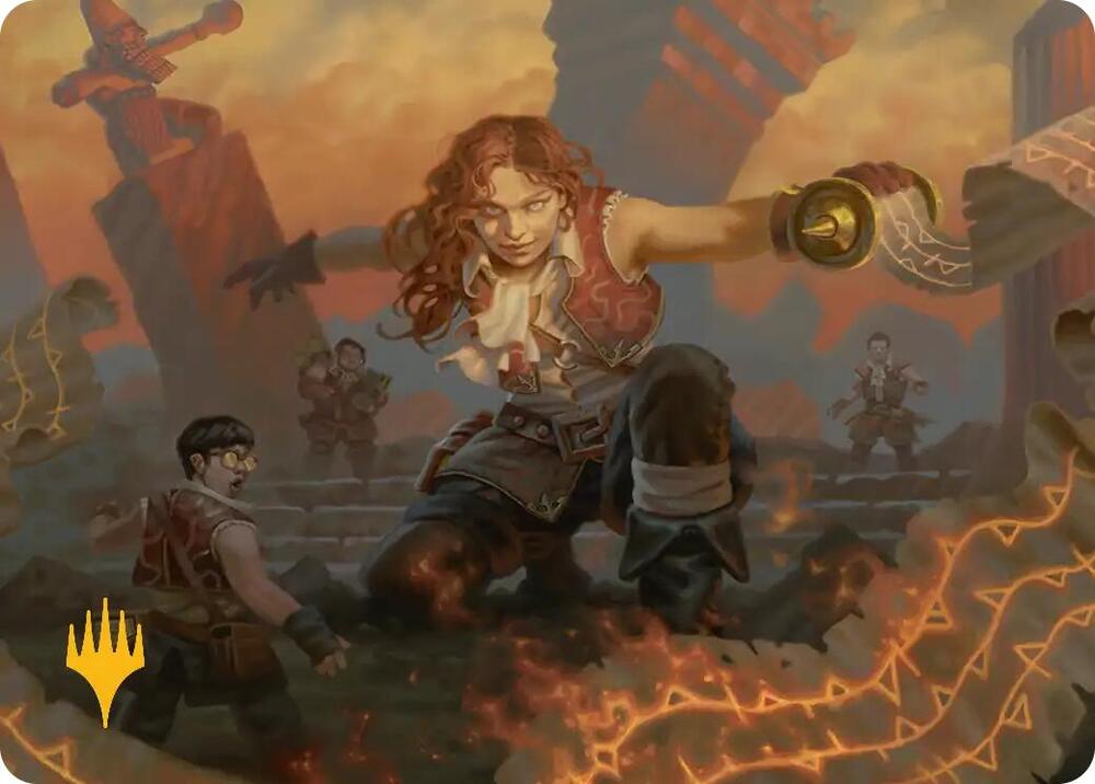 Zealous Lorecaster Art Card (Gold-Stamped Planeswalker Symbol) card image
