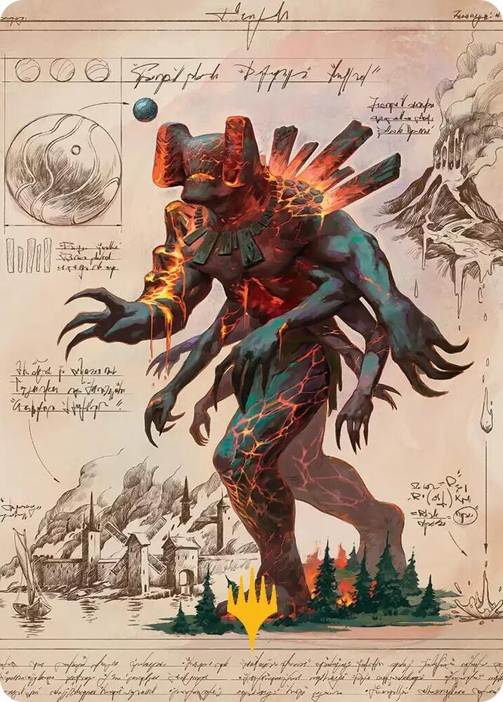 Magmablood Archaic Art Card (Gold-Stamped Planeswalker Symbol) card image
