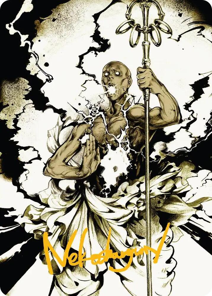 Burst Lightning Art Card (Gold-Stamped Signature) card image