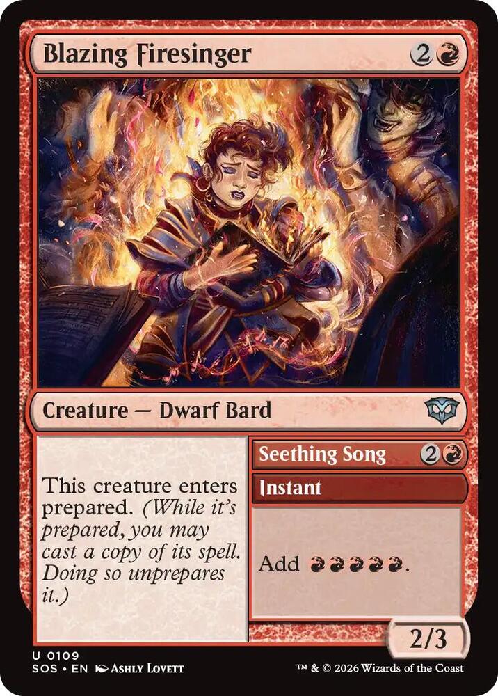 Blazing Firesinger card image