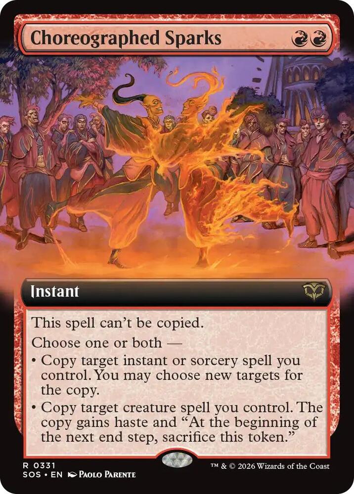Choreographed Sparks (Extended Art) card image