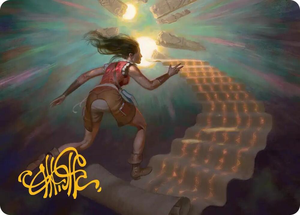 Pursue the Past Art Card (Gold-Stamped Signature) card image
