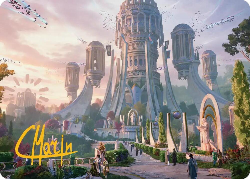Command Tower Art Card (Gold-Stamped Signature) card image