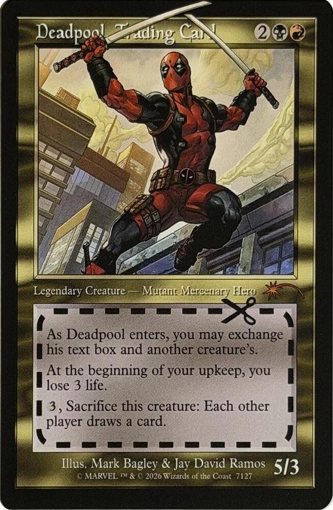 Deadpool, Trading Card (7127) card image