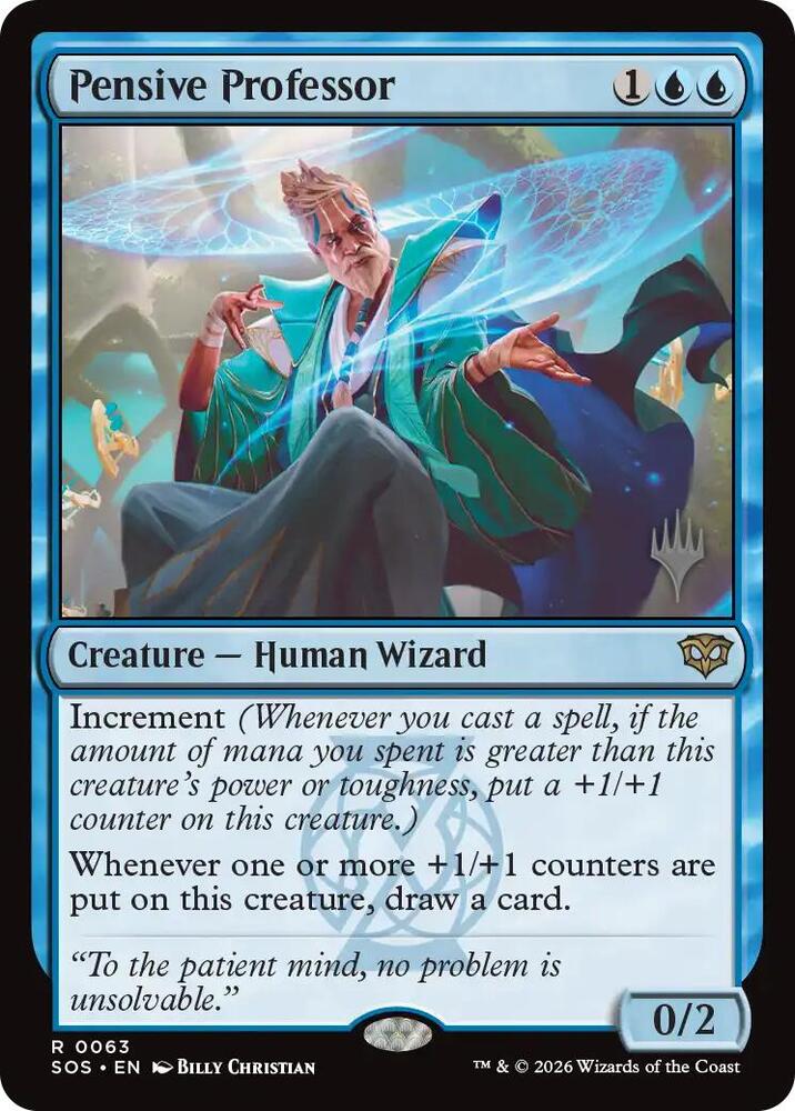 Pensive Professor card image