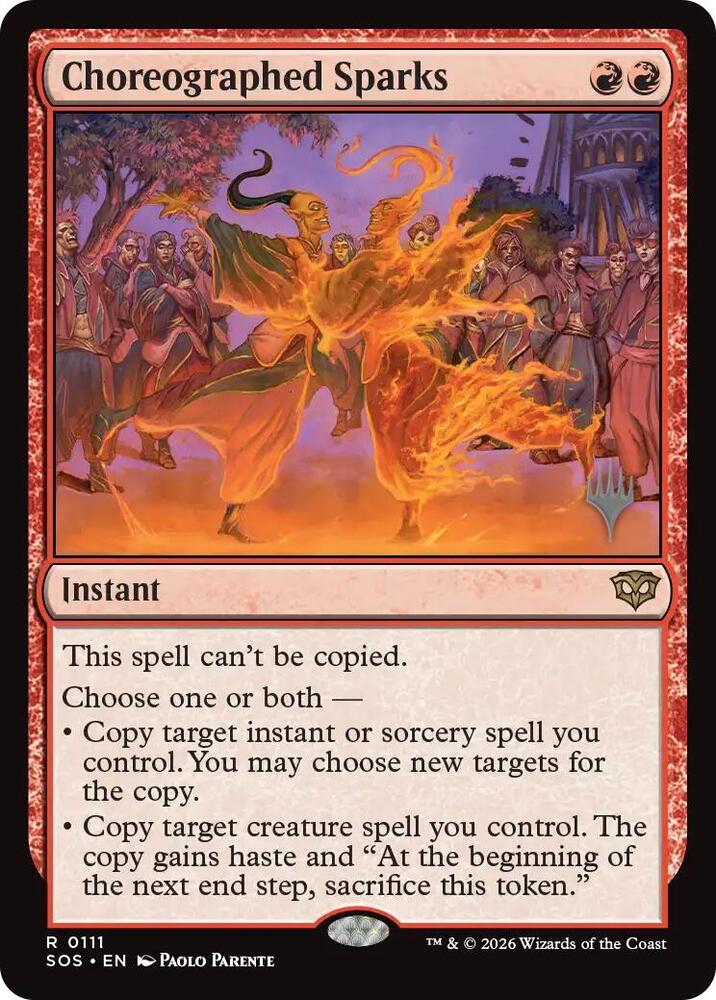 Choreographed Sparks card image