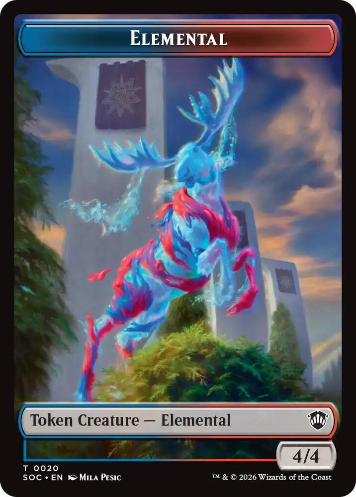 Elemental (0020) // Food Double-Sided Token card image