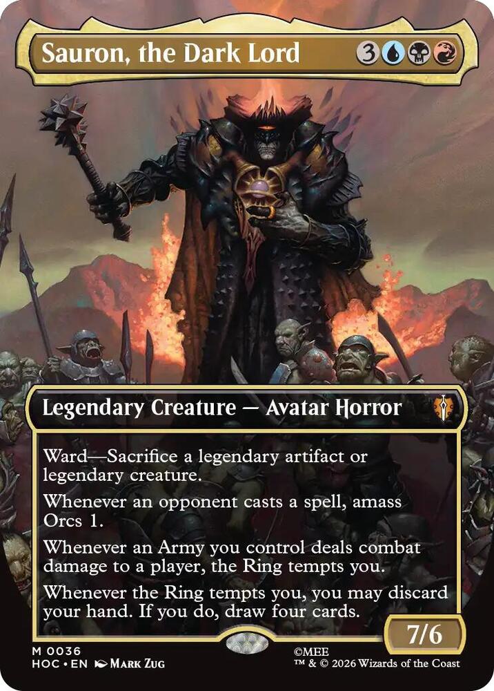 Sauron, the Dark Lord (Borderless) card image