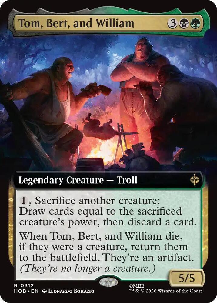 Tom, Bert, and William (Extended Art) card image