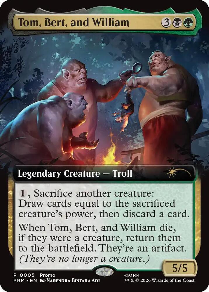 Tom, Bert, and William (Extended Art) card image