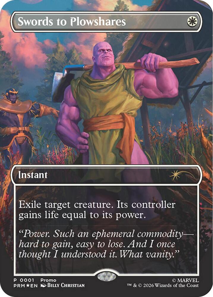 Swords to Plowshares (Borderless) (Magazine Insert) card image