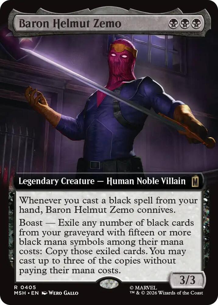 Baron Helmut Zemo (Extended Art) card image