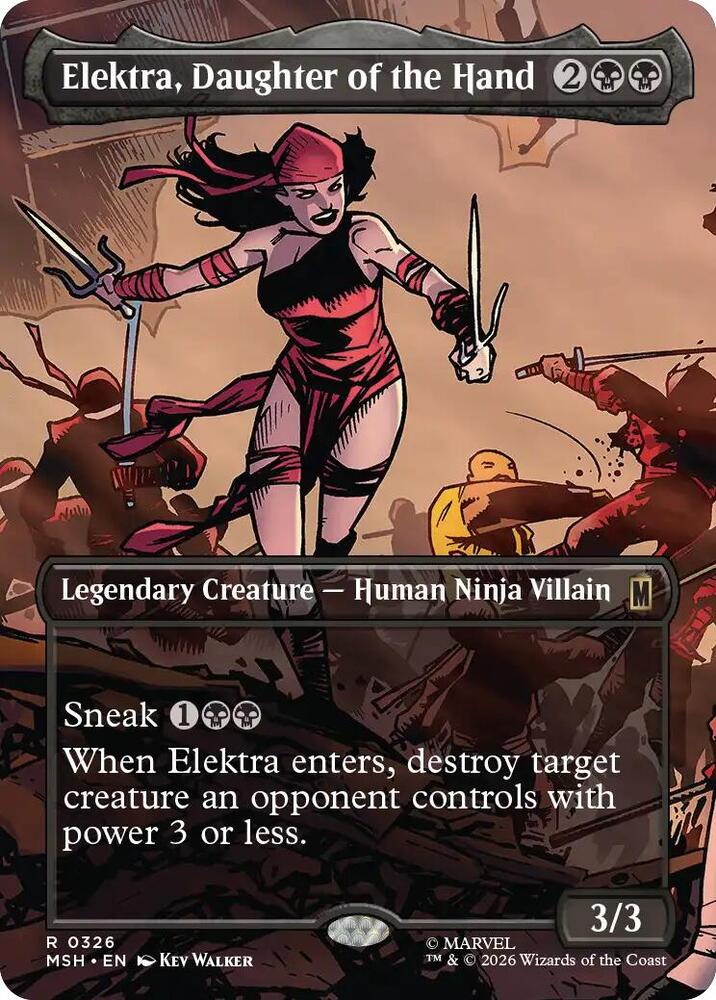 Elektra, Daughter of the Hand (Borderless) (0326) card image
