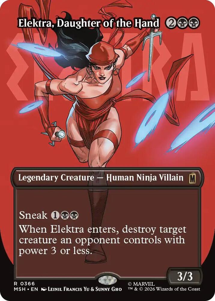 Elektra, Daughter of the Hand (Borderless) (0366) card image