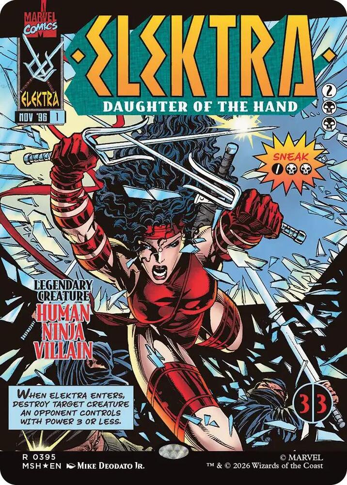 Elektra, Daughter of the Hand (Borderless) (0395) card image