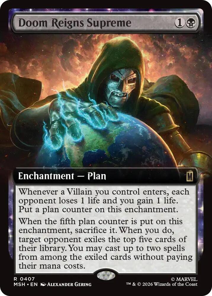 Doom Reigns Supreme (Extended Art) card image