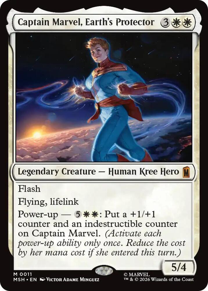 Captain Marvel, Earth's Protector card image