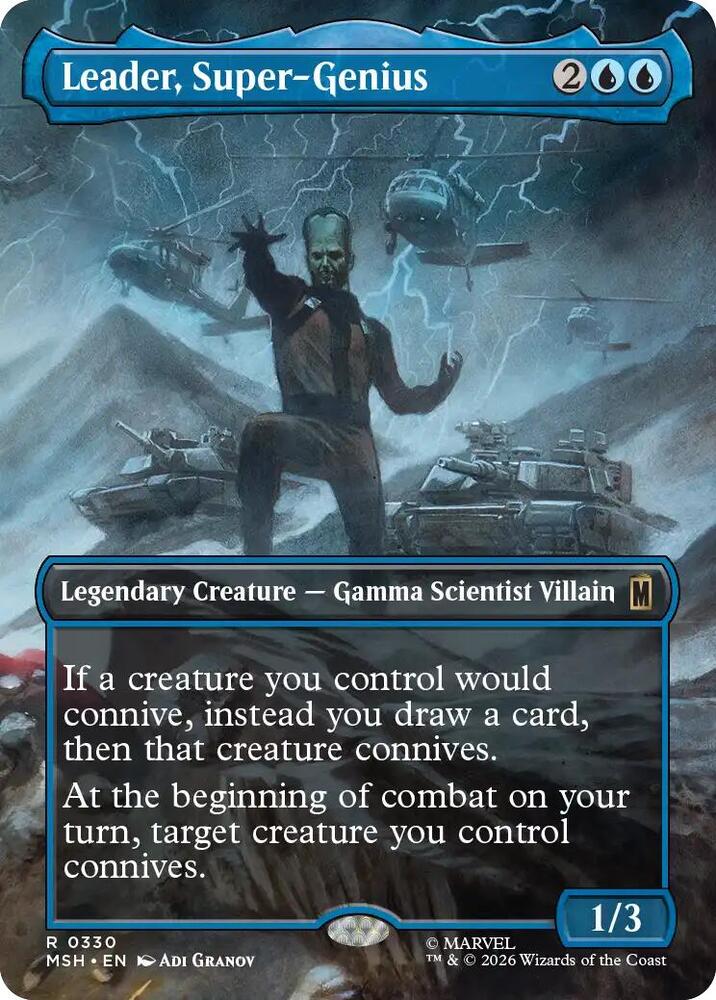Leader, Super-Genius (Borderless) card image