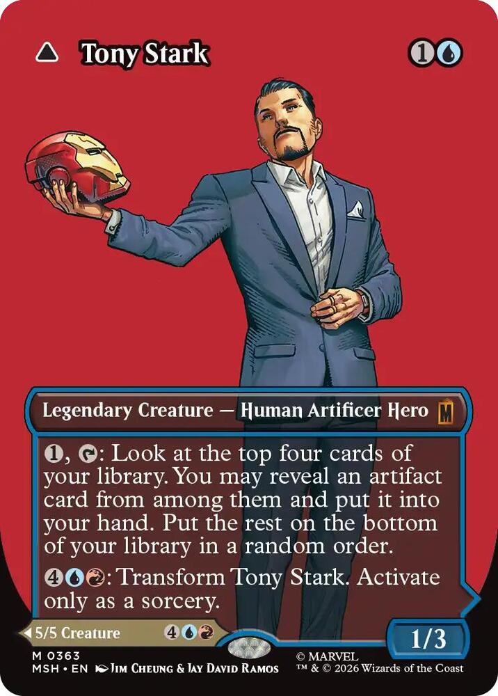 Tony Stark (Borderless) (0363) card image