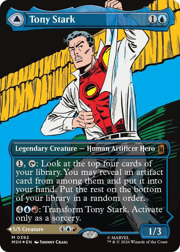 Tony Stark (Borderless) (0392) card image