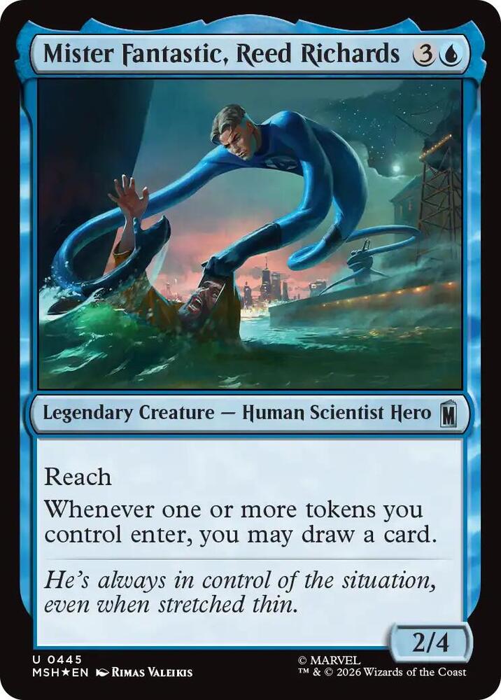 Mister Fantastic, Reed Richards (Surge Foil) card image