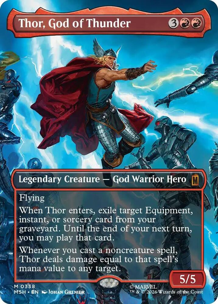 Thor, God of Thunder (Borderless) (0338) card image