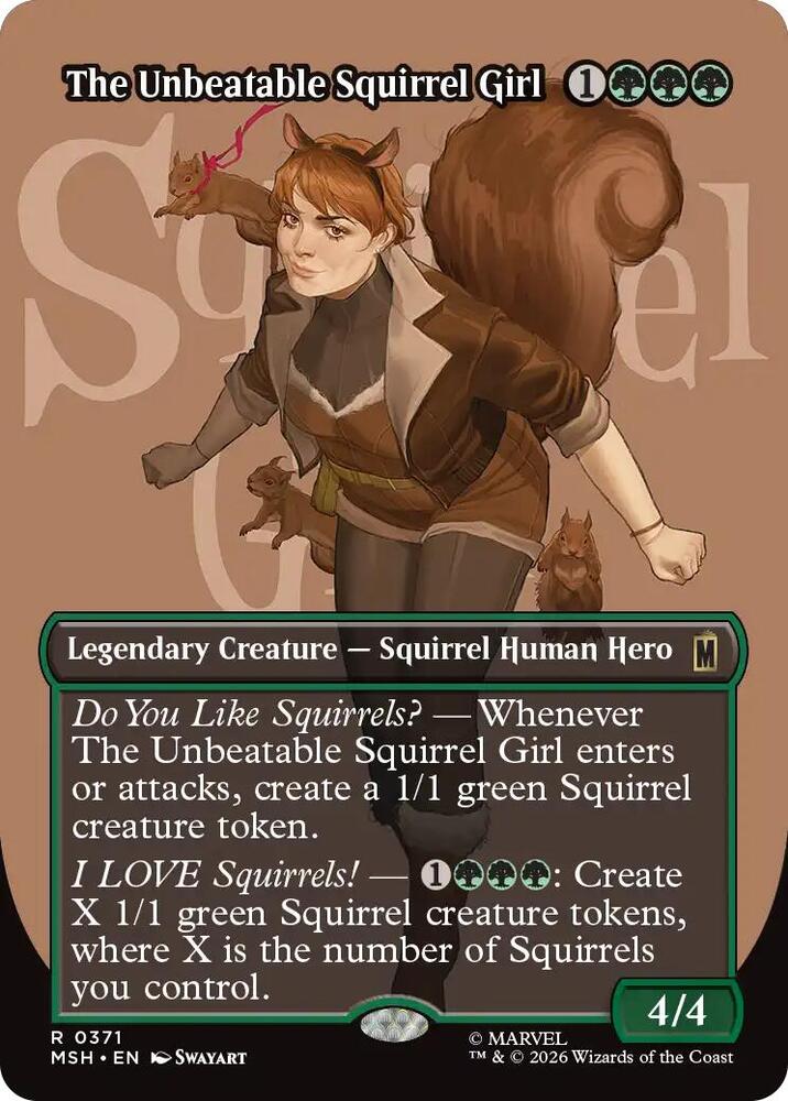 The Unbeatable Squirrel Girl (Borderless) card image