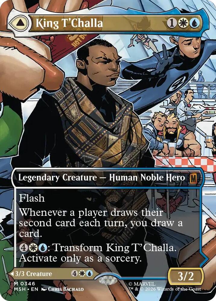 King T'Challa (Borderless) (0346) card image