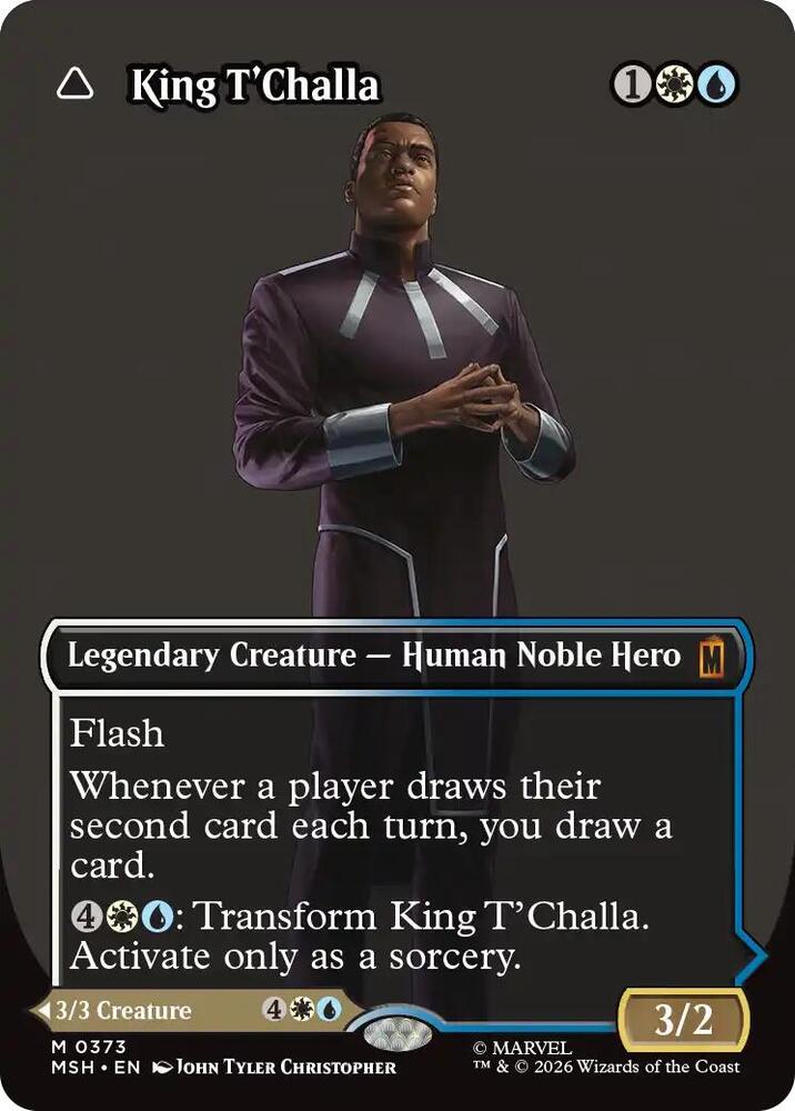 King T'Challa (Borderless) (0373) card image