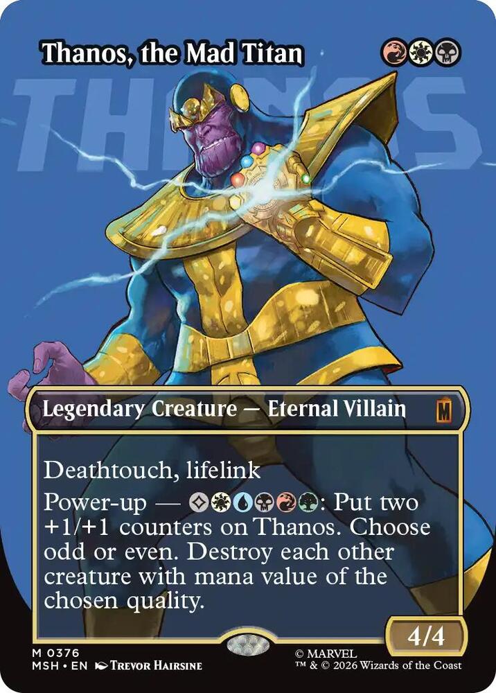 Thanos, the Mad Titan (Borderless) (0376) card image