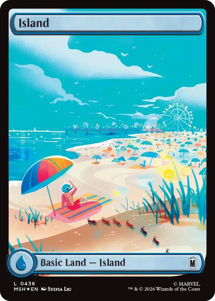 Island (0436) (Surge Foil) card image