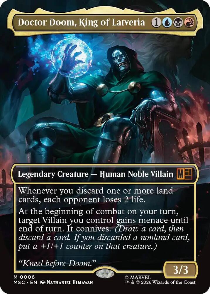 Doctor Doom, King of Latveria (Borderless) card image