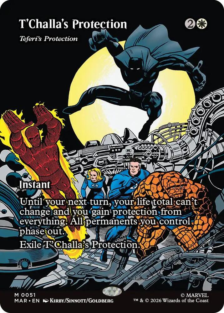 T'Challa's Protection - Teferi's Protection (Borderless) card image