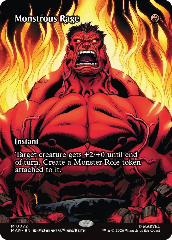 Monstrous Rage (Borderless) card image