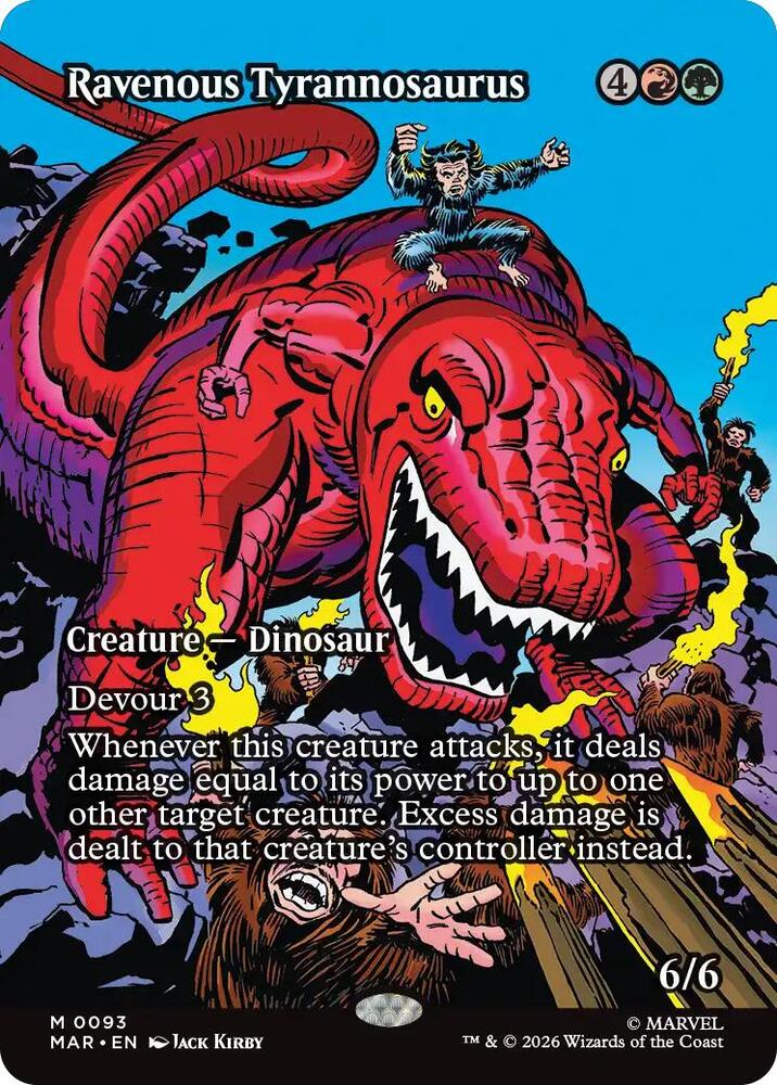 Ravenous Tyrannosaurus (Borderless) card image