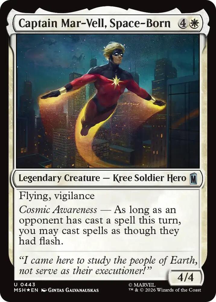 Captain Mar-Vell, Space-Born (Surge Foil) card image