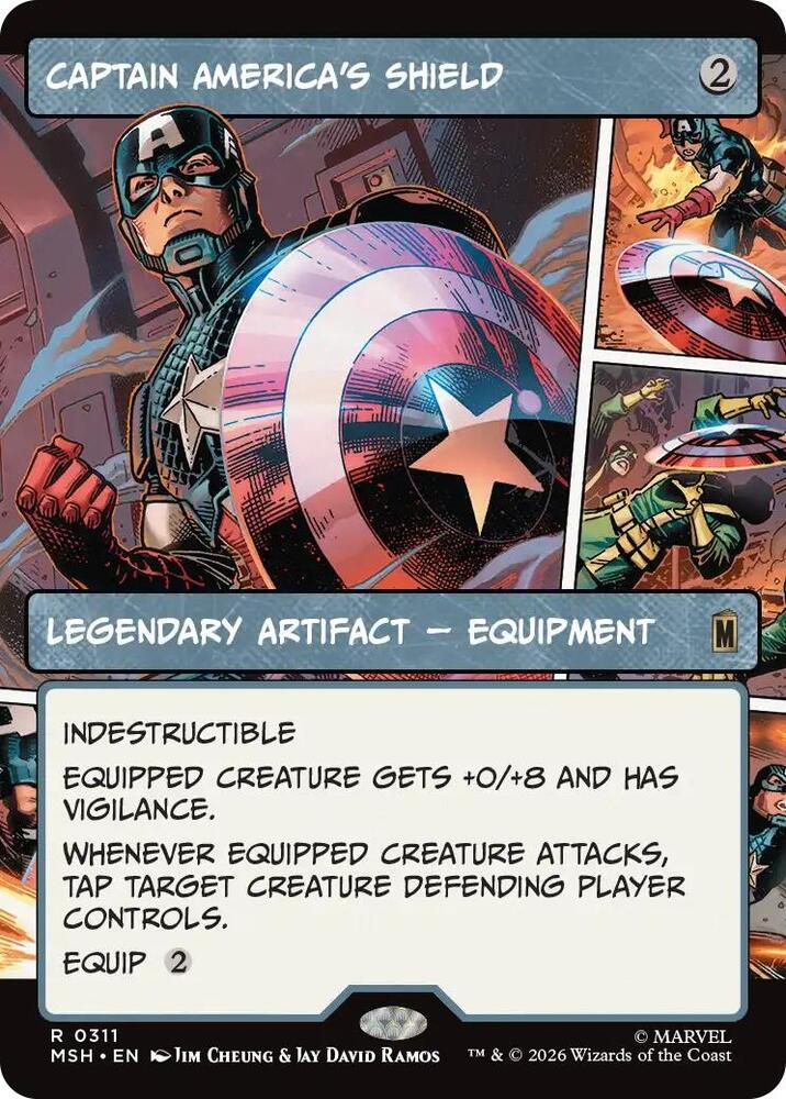 Captain America's Shield (Borderless) (0311) card image