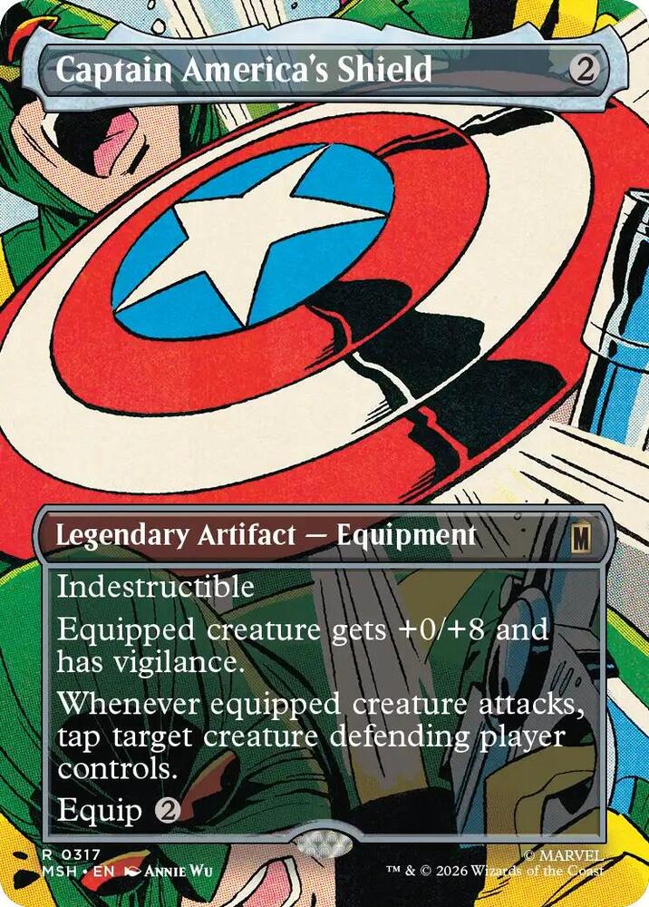Captain America's Shield (Borderless) (0317) card image