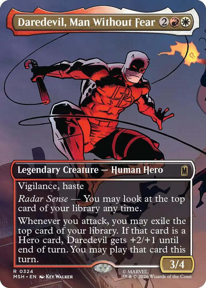 Daredevil, Man Without Fear (Borderless) (0324) card image